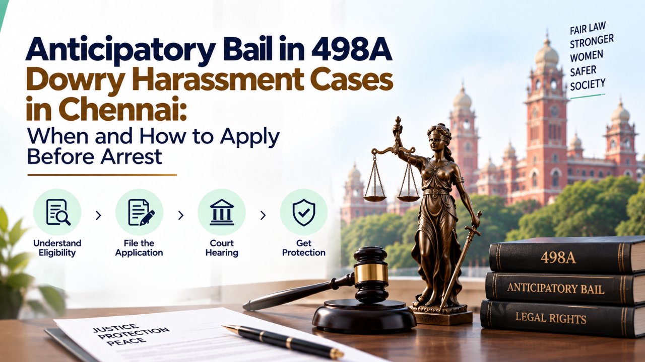 Anticipatory Bail in 498A Dowry Harassment Cases in Chennai: When and How to Apply Before Arrest