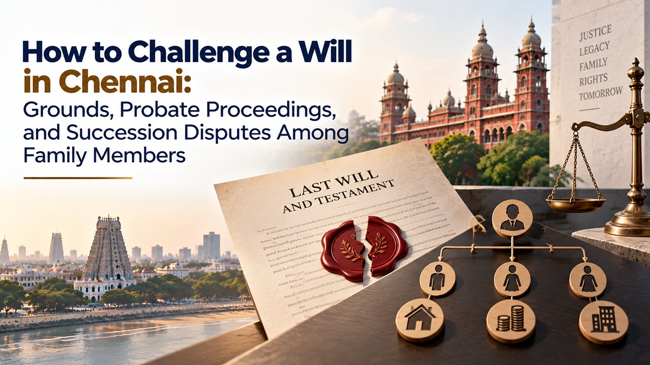 How to Challenge a Will in Chennai: Grounds, Probate Proceedings, and Succession Disputes Among Family Members