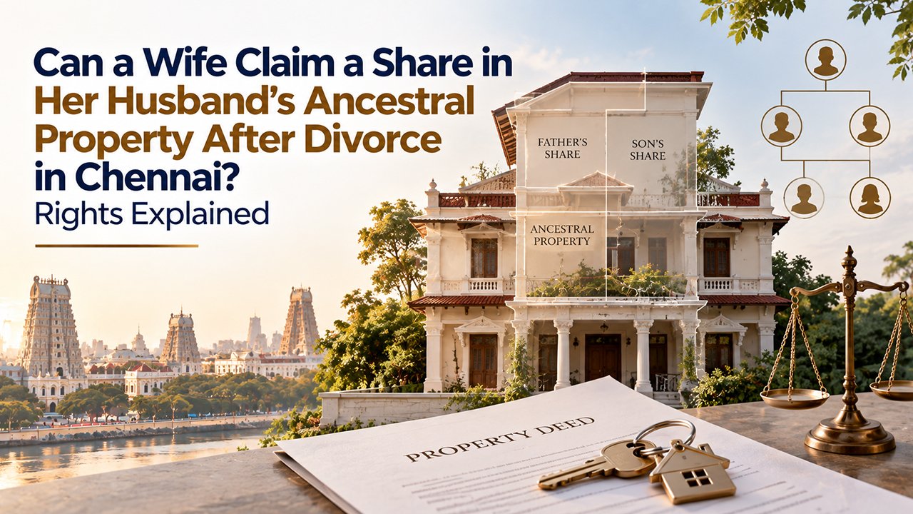Can a Wife Claim a Share in Her Husband's Ancestral Property After Divorce in Chennai? Rights Explained
